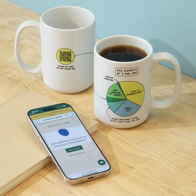 Dad Joke Every Day Interactive QR Mug