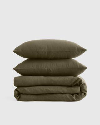 Linen Duvet Cover Set | Quince in Terracotta