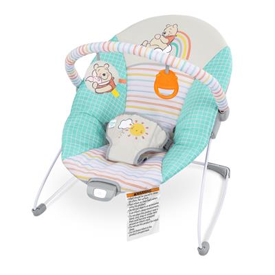 Bright Starts Winnie The Pooh Hunny Hues Vibrating Bouncer | Baby Bunting AU