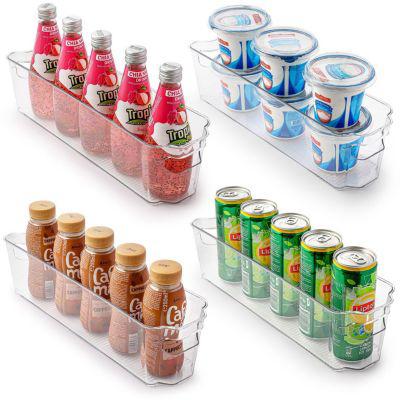 Zulay Kitchen 4 Pack Clear Refrigerator Organizer Bins - Narrow Fridge Organizers and Storage Clear - Macys