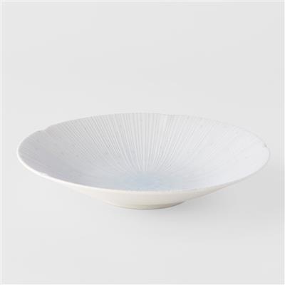 Ice Drift white shallow bowl 24cm – Made In Japan UK