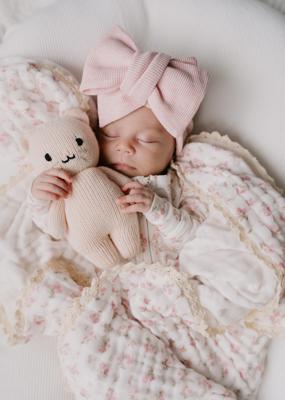 Gauze Lace Blanket | Paisley Peony – Little and Fern