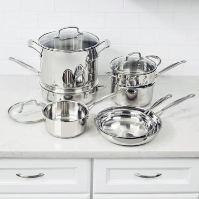 Chefs Classic Stainless Steel 11-Piece Cookware Set | Williams Sonoma