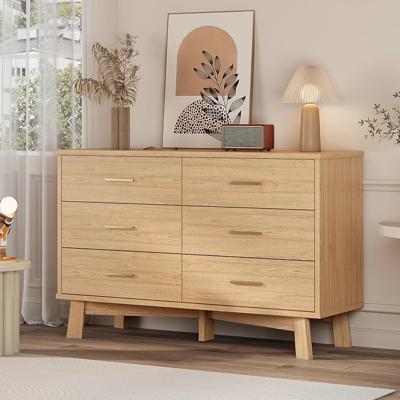 Amazon.com: Xixini Dresser for Bedroom, 6 Drawer Wide Modern Chest of Drawers with X-Shaped Sturdy Base, Wood Double Dresser Closet Clothes Storage Or