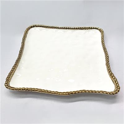 Elegance Gold Bead Tray, Square
