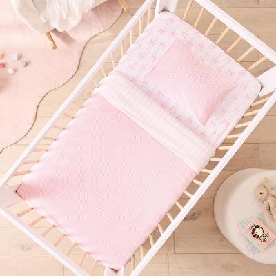 Adairs Kids - Beautiful Bow Pink Cot Quilt Cover Set | Adairs