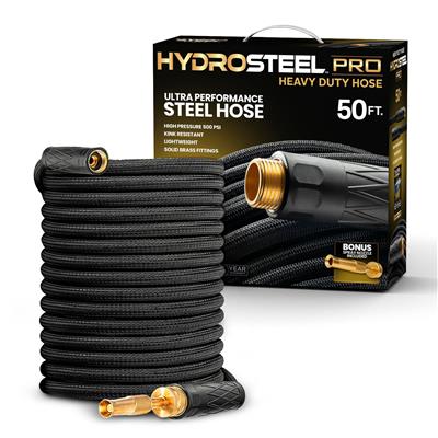 Hydrosteel Pro 3-Layer Garden Hose, 50-ft