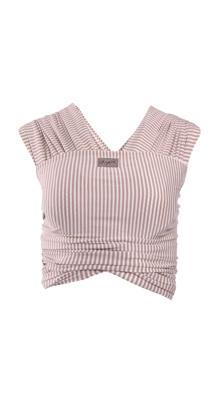 Cinta Blush/Beige Stripe - Chekoh Stretchy Baby Wrap Carrier