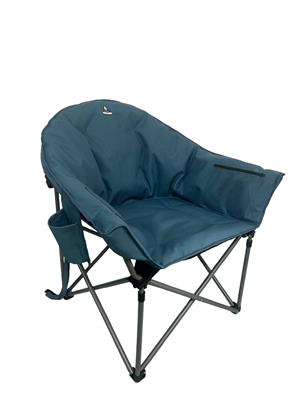 Woods Strathcona  Deluxe Fully Padded Portable Folding Bucket Camping Chair with Cup Holders, Blue