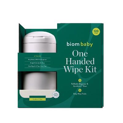 Biom Plant Based Hypoallergenic Baby Starter Kit - White - Fragrance Free - 120 wipes: Face, Hands, Nose, Whole Body, Diaper Area : Target
