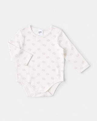 3 Pack Cotton Long Sleeve Bodysuits - Kmart