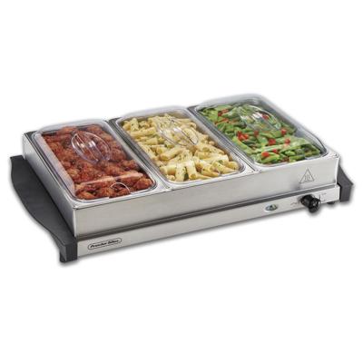 Proctor Silex Triple Buffet Server & Warming Tray with 3 Stainless Steel Basins, 2.5 Qt Each, 300W, 34300RG - Walmart.ca
