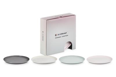 Stoneware Coupe Set of 4 Side Plates