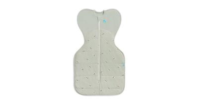 Love To Dream Quilted Stretch Cotton Swaddle Up 2.5 Tog Bees Olive Size Small | Baby Bunting AU