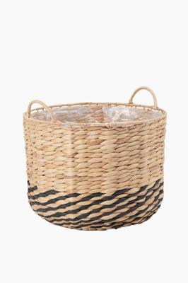 Stripe Woven Planter, 32x27cm