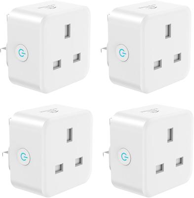 EIGHTREE Smart Plug with Energy Monitoring, 13A Smart Plugs that Work with Alexa, Google Home, SmartThings, Wireless Remote Control Timer Plug, 2.4 GH
