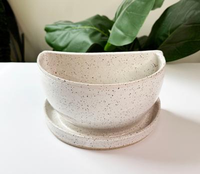 White Bookend Planter (Single Side) NOT A SET – Molly Makes Pottery