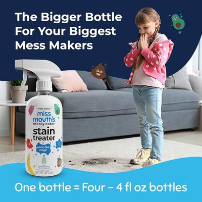 Amazon.com: Miss Mouths Messy Eater Stain Treater Spray - 16oz Stain Remover - Newborn & Baby Essentials - No Dry Cleaning Food, Grease, Coffee Off L