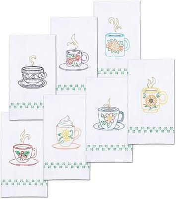Amazon.com: Coffee Cups Decorative Hand Towel Set