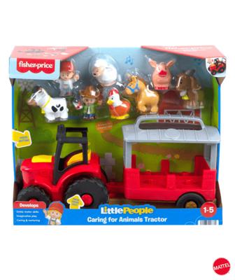 Fisher Price Mattel Little People Caring for Animals Tractor Gift Set Musical Farm Truck | Target Australia