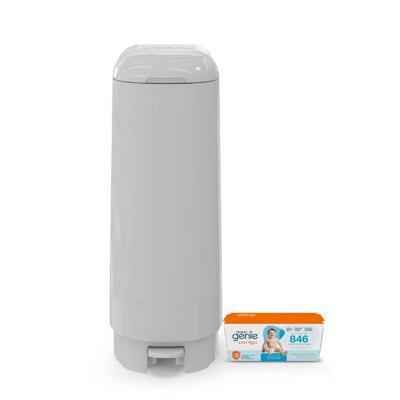 Diaper Genie Signature Pail with 18 Bags - Gray : Target