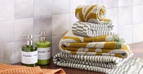 Calla Mint Green Floral Garden Terry Bath Towel - World Market