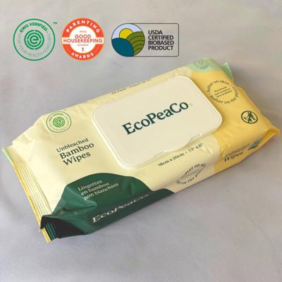 Unbleached Bamboo Baby Wipes (12 packs) – EcoPeaCo. Canada – Eco Pea Co. Canada