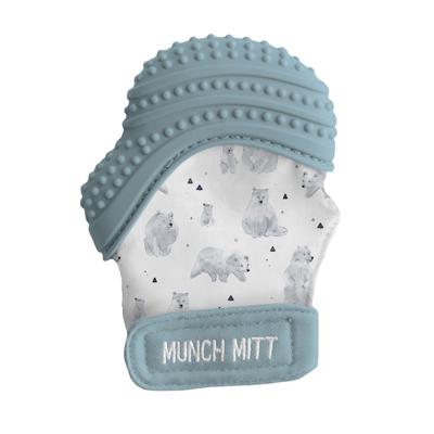 Malarkey Munch Mitt Teething Mitten Stone Polar | Baby Bunting AU