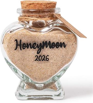 Amazon.com: TUNGURIS Honeymoon Sand Keepsake Jar 2026，Bridal Shower, Wedding, Engagement, Honeymoon, Travel Gift for Couples, Newlywed, Fiance(Gift Bo