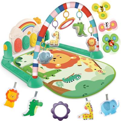Amazon.com : Joryuek Baby Gym & Play Mat, Tummy Time & Activity Mat Toys, Infant to Toddler Play Piano Mat, 0-12 Months (Green) : Baby