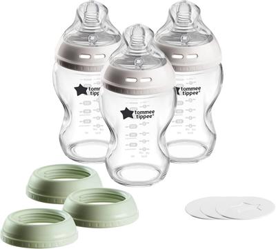 Amazon.com : Tommee Tippee Natural Start 9 oz Glass Baby Bottles, Self Sterilizing, BPA & Phthalates Free, 0+ Months, Slow Flow Breast-Like Nipple for