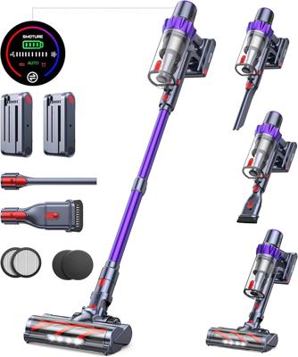 Amazon.com - Cordless Vacuum Cleaner, 2 Batteries 110 Mins Runtime Vacuum Cleaners for Home, 45KPA 550W Stick Vacuum with Brushless Motor, Automatical