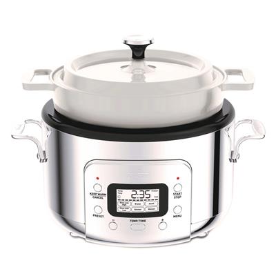 All-Clad 6-in-1 Digital Slow Cooker with Cast Iron Pot, 5 Quart | Costco