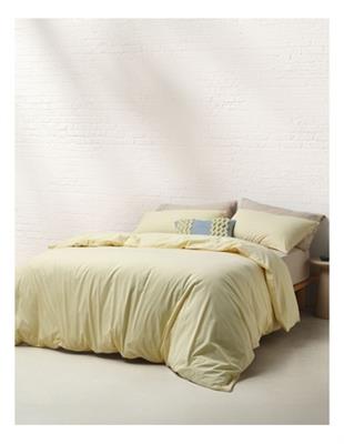 Vue Stonewashed Cotton Quilt Cover Set in Denim | MYER
