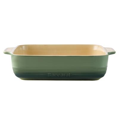 Baccarat Le Connoisseur Stoneware Square Baking Dish 24cm Sage - House