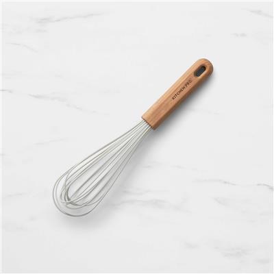 Kitchen Pro Core Silicone Beechwood Whisk 31cm Cool Grey | Kitchen Warehouse
