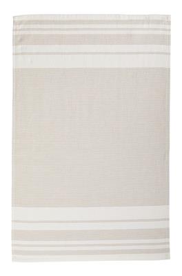 PADERNO All-Purpose Striped Cotton Kitchen Towels, Beige, 2-pk