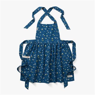 Pinafore Apron - Rifle Paper Co. Sapphire Ditsy Dahlia | Hedley & Bennett