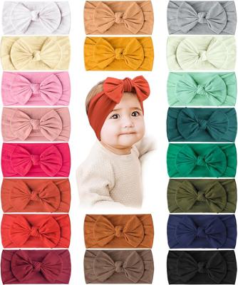 Amazon.com: Prohouse 20PCS Baby Nylon Headbands Hairbands Hair Bow Elastics for Baby Girls Newborn Infant Toddlers Kids(Clay) : Baby