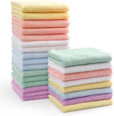 Amazon.com : HOMEXCEL Baby Washcloths 24 Pack-Microfiber Coral Fleece Baby Bath Face Towel 7 x 9 Inch Extra Absorbent and Soft Burp Cloth and Wash Clo