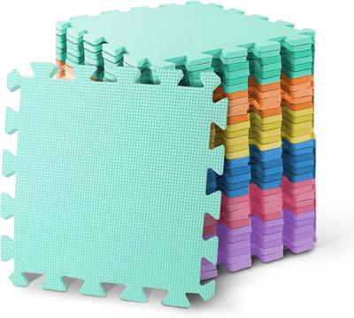 kidoola Foam Baby Play Mat (29x29cm) – Thick & Soft EVA Foam Interlocking Floor Tile Matting for Children – Large Multi Colour, Safe & Comfortable 7mm