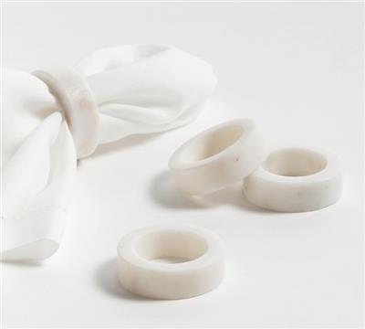 Handcrafted Thin Marble Napkin Rings - Set of 4 | Pottery Barn