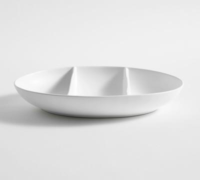 Mason Stoneware Triple Divided Serving Platter | Pottery Barn