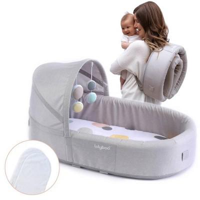 Lulyboo Indoor/Outdoor Cuddle and Play Lounge and Nest - Bubble: Folds for Easy Transport and Storage, Playards and Portable Infant Beds, Baby Mobile