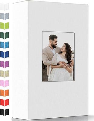 Amazon.com: Artfeel Photo Album 4x6 with 300 Pockets,Slip-in Picture Albums,Linen Cover Memory Book with Front Window,White Page Vertical Photo Book f