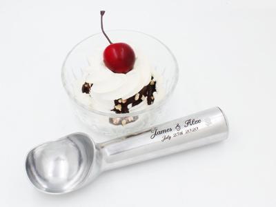 Personalized Engraved Aluminum Ice Cream Scoop: Wedding, Engagement Gift - Etsy