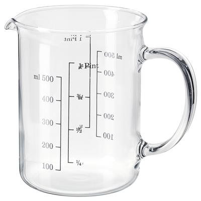 VARDAGEN measuring cup, glass, 17 oz - IKEA