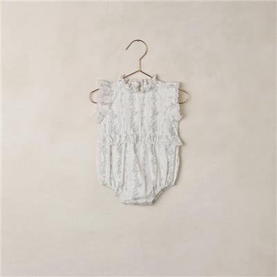 Noralee Alice Romper French Floral Stripe