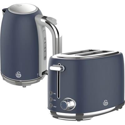 Swan Retro Stainless Steel Oceanic 2 Slice Toaster & Kettle Breakfast Pack | Shop Today. Get it Tomorrow! | takealot.com