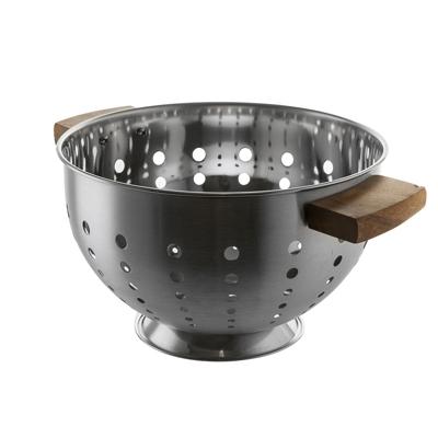 Stainless Steel Colander with Wood Handles – Wheel&Barrow Home